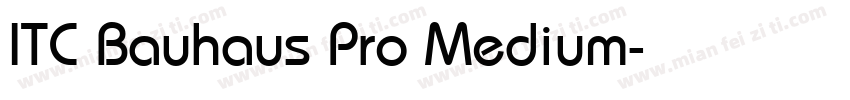 ITC Bauhaus Pro Medium字体转换